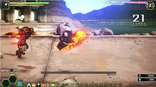 SD Shin Kamen Rider Rumble screenshot 3 for Nintendo Switch